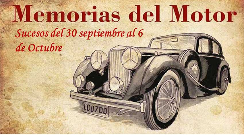 Memorias del Motor del 30 de septiembre al 6 de octubre