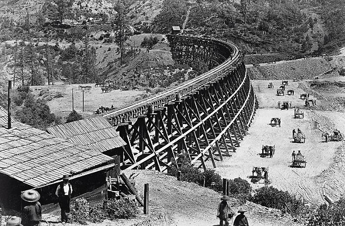 Los puentes de madera en los ferrocarriles de EE.UU.