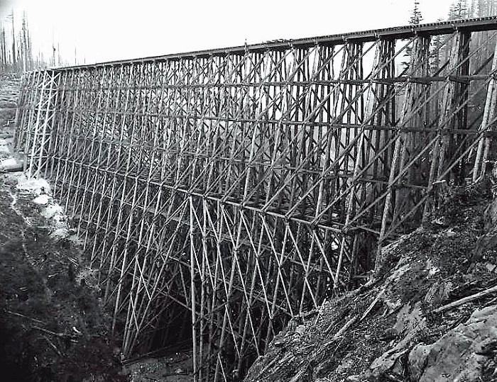 Los puentes de madera en los ferrocarriles de EE.UU.