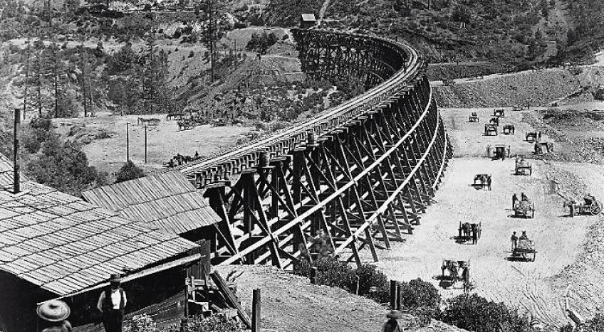 Los puentes de madera en los ferrocarriles de EE.UU.