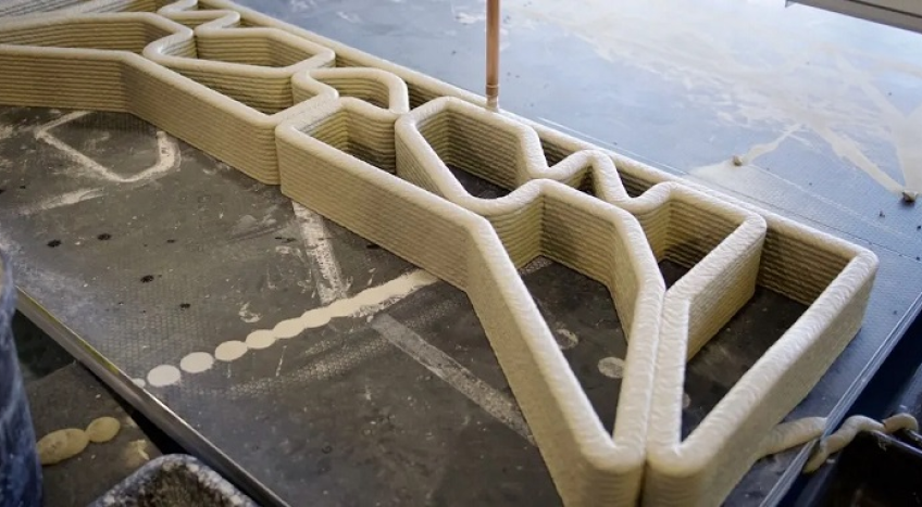 El hormigón impreso en 3D por construcciones más ecológica